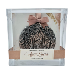 Figura Pewter Medallón Virgen de Guadalupe | Pedido mínimo 12 pz