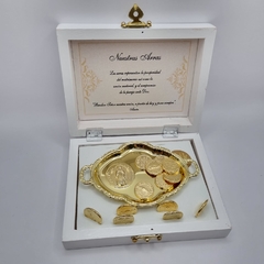 Estuche Arras Amor Blanco (Chapa Oro y Plata) - comprar en línea