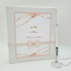 Álbum de Firmas y Fotos con Pluma ''Mis XV años''