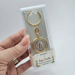 Llavero Lujo Italiano Virgen/Espíritu Santo Circular | Pedido mínimo 12 pz - comprar en línea