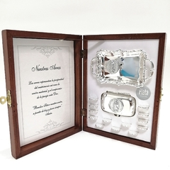Estuche Arras Ilusión Caoba (Chapa Plata) en internet