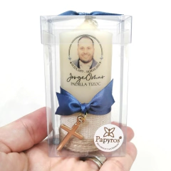 Cirios Mini personalizados impresión al frente, 4x8 cm / Pedido mínimo 12 pz - comprar en línea