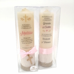 Cirios Chicos personalizados Doble Impresión, 4x16 cm / Pedido mínimo 12 pz - comprar en línea