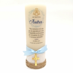 Cirios Medianos personalizados impresión al frente, 6x18 cm / Pedido mínimo 12 pz - tienda en línea