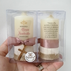 Cirios Mini personalizados Doble Impresión, 4x8 cm / Pedido mínimo 12 pz - tienda en línea
