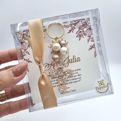 Llavero Cruz Pedrería Grande | Pedido mínimo 12 pz - tienda en línea