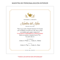 Kit Primera Comunión Lujo Azul mod. KC010-A Personalizado - Papyros Recuerdos y Accesorios