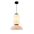 COLGANTE OLIMPO-2 C/PANTALLA Ø45CM TELA BLANCA 2XE27 DABOR - Marini y Cia SRL