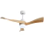 VENTILADOR TECHO SMART C/LUZ CCT TULUM BLANCO ASPAS NATURAL