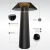 VELADOR TOWER NEGRO A BATERIA CARGA USB-C TACTIL Y DIMERIZ.ABLE 2700K - Marini y Cia SRL