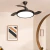 VENTILADOR TECHO ASPAS RETRAC. C/LED 36W LUZ CCT NAURU NEGRO C/CTRL WST-A18-BB WINDSTYLE - comprar online