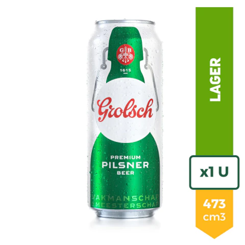 Cerveza Grolsch Lager Lata 473 x 1 Uni (23009)
