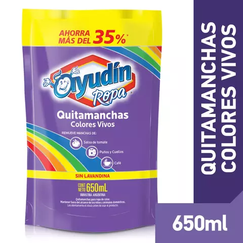 Quitamanchas Ayudín Colores Vivos 650 Ml (33577) - comprar online
