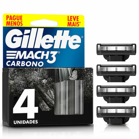 Repuesto Gillette mach3 carbono x 4 uni (5731)