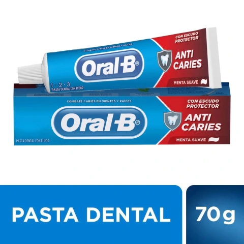 Crema Dental Oral B Anticaries Menta Suave 70g (5927)
