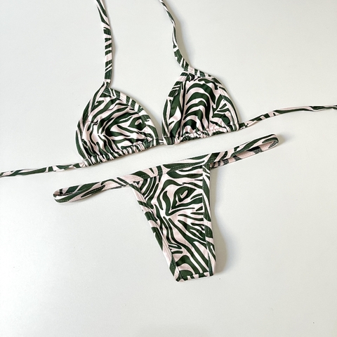Biquíni de Fita - Zebra verde