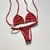 Biquíni de Fita - Vermelho texturizado - comprar online