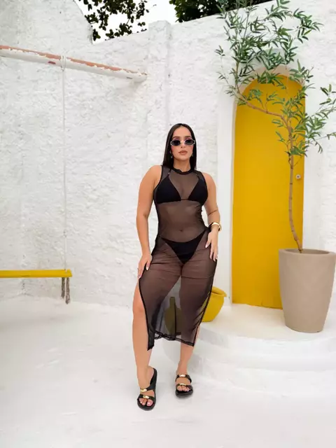 Vestido tule midi - comprar online