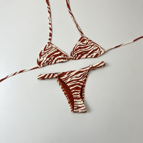 Biquíni Trancoso - Zebra laranja