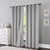 Cortina de Tecido Voil Semi Blackout Boston Cinza 2,60x1,70m Pemogo