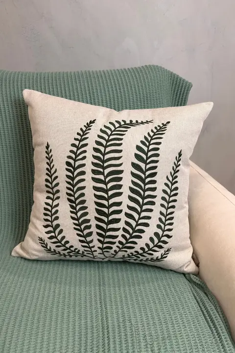 Almofada Folhagens Verde 50x50 cm