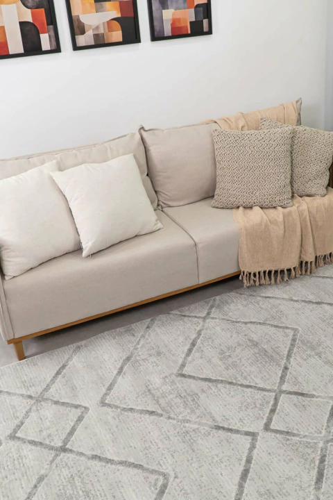 Tapete Capri Cinza 2,50x3,00m - Modelo 996