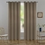 Cortina de Tecido Semi Blackout Linen Bege 3,60x2,50m Pemogo