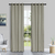 Cortina de Tecido Rustica Realce Bege 2,60x2,30m Pemogo