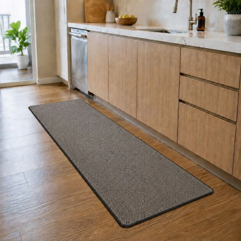 Passadeira de Cozinha Natural Bege 46x180 cm