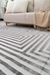 Tapete Sala 150x200 Chevron Cinza 338