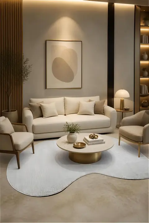 Tapete Vienna Cinza Orgânico 2,00x2,50m - Modelo 945