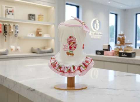 A224 - Vestido Morango Nozinho