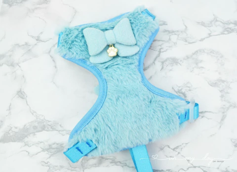 D128 - Peitoral Mesh Pele Azul