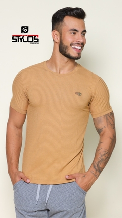 Camiseta Gola O Malha Canelado - comprar online