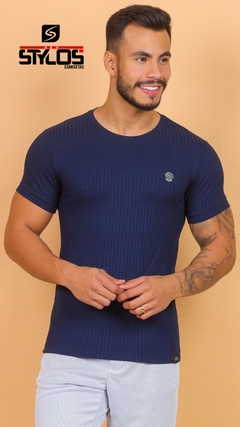 Camiseta Gola O Malha Canelado - comprar online