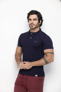 Polo Piquet Orion Lançamento - Azul marinho - comprar online