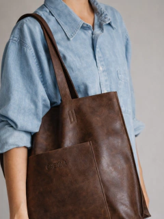 CARTERA MAGNOLIA CHOCOLATE