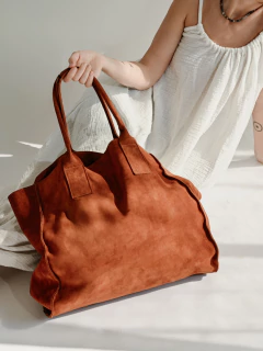 BOLSO SIENA GAMUZA ÓXIDO - comprar online
