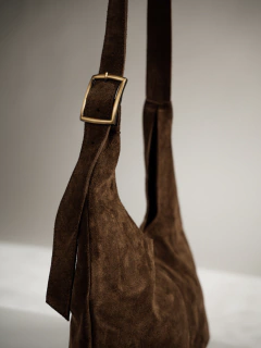 CARTERA ALMA GAMUZA CHOCOLATE - tienda online
