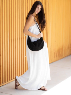 CARTERA MÍA NEGRO GAMUZA - tienda online