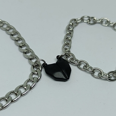 Pulsera corazon con iman para compartir - comprar online