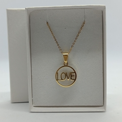 Collar Love Dorado