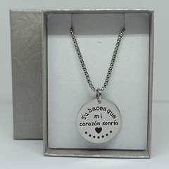 Collar "Tu haces que mi corazón sonría" - comprar online