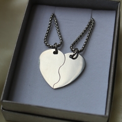 Collar Corazón Partido - comprar online