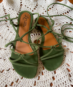 Sandália Flatform Paula Sola Corda Feminina Nó de amarrar gladiadora