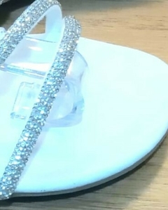 Imagem do Sandália Alice papete duas tiras com brilho de strass