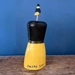 Cabeça com Pássaro P - Expedição Galeria - Arte Popular Brasileira