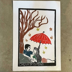 Chuva de Outono | Xilogravura