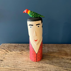 Cabeça com Pássaro