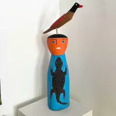 Cabeça com Pássaro